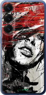 Силиконовый чехол Лицо девушки для Samsung Galaxy S25 Plus - 1162u-3826 изображение 