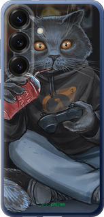 Силиконовый чехол gamer cat для Samsung Galaxy S25 Plus - 4140u-3826 изображение 