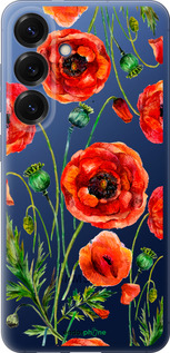 Силиконовый чехол Нарисованные маки для Samsung Galaxy S25 Plus - 4278u-3826 изображение 