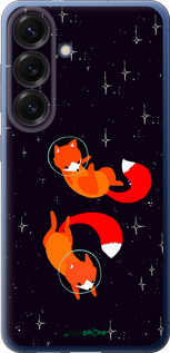 Силіконовий чехол Лисички в космосі для Samsung Galaxy S25 Plus - 4519u-3826 изображение 