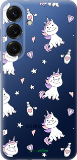 Силиконовый чехол Единорожка v2 для Samsung Galaxy S25 Plus - 4703u-3826 изображение 