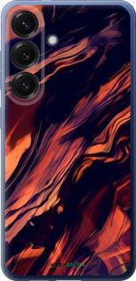 Силіконовий чехол Чорно-помаранчева абстракція для Samsung Galaxy S25 Plus - 5340u-3826 изображение 