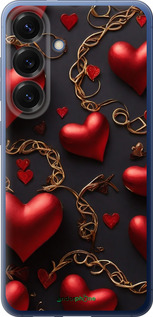 Силіконовий чехол Сердечки для Samsung Galaxy S25 Plus - 5831u-3826 изображение 