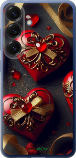 Силіконовий чехол Сердечки v4 для Samsung Galaxy S25 Plus - 5834u-3826 изображение 