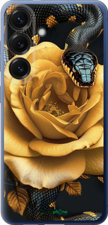 Силіконовий чехол Black snake and golden rose для Samsung Galaxy S25 Plus - 6068u-3826 изображение 
