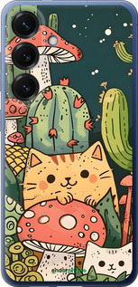 Силиконовый чехол Коты грибы для Samsung Galaxy S25 Plus - 6321u-3826 изображение 