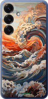 Силиконовый чехол Арт волны для Samsung Galaxy S25 Plus - 6324u-3826 изображение 