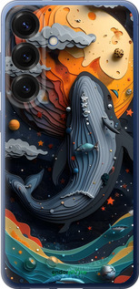 Силиконовый чехол Кит в космосе для Samsung Galaxy S25 Plus - 6328u-3826 изображение 