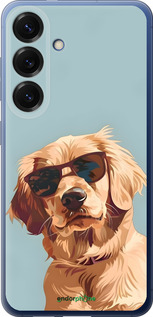 Силиконовый чехол Пес в очках для Samsung Galaxy S25 Plus - 6381u-3826 изображение 
