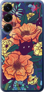 Силиконовый чехол С изображением полевых цветов для Samsung Galaxy S25 Plus - 6419u-3826 изображение 