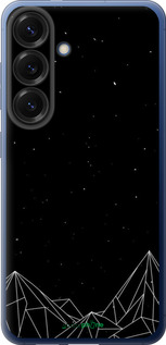 Силіконовий чехол Чорно білі абстрактні гори для Samsung Galaxy S25 Plus - 6437u-3826 изображение 