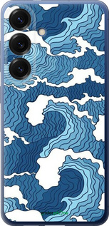 Силіконовий чехол Абстрактний малюнок морських хвиль для Samsung Galaxy S25 Plus - 6538u-3826 изображение 