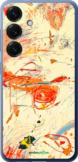 Силиконовый чехол Динамичная картина с хаотичными мазками для Samsung Galaxy S25 Plus - 6540u-3826 изображение 