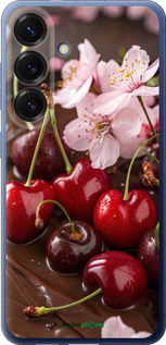 Силіконовий чехол Вишня у шоколаді для Samsung Galaxy S25 Plus - 6698u-3826 изображение 