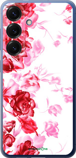Силиконовый чехол Нарисованные розы для Samsung Galaxy S25 Plus - 724u-3826 изображение 
