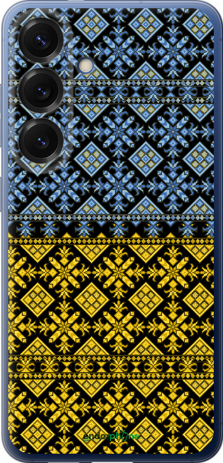 Силіконовий чехол Жовто-блакитна вишиванка для Samsung Galaxy S25 Plus - 1169u-3826 изображение 