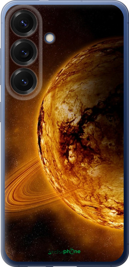 Силіконовий чехол Жовтий Сатурн для Samsung Galaxy S25 Plus - 170u-3826 изображение 