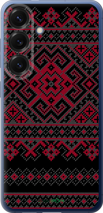 Силіконовий чехол Вишиванка 52 для Samsung Galaxy S25 Plus - 1763u-3826 изображение 