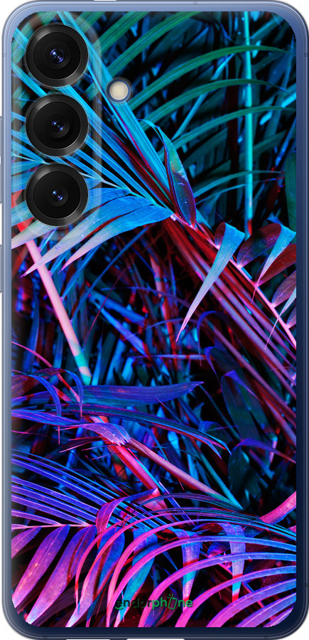 Силиконовый чехол Папоротник под ультрафиолетом для Samsung Galaxy S25 Plus - 4069u-3826 изображение 