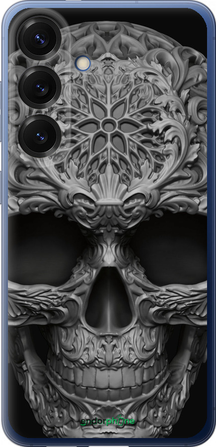 Силиконовый чехол skull-ornament для Samsung Galaxy S25 Plus - 4101u-3826 изображение 