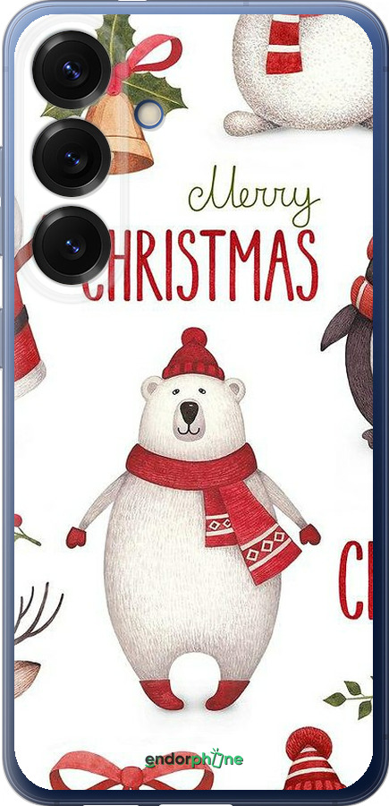 Силіконовий чехол Merry Christmas для Samsung Galaxy S25 Plus - 4106u-3826 изображение 