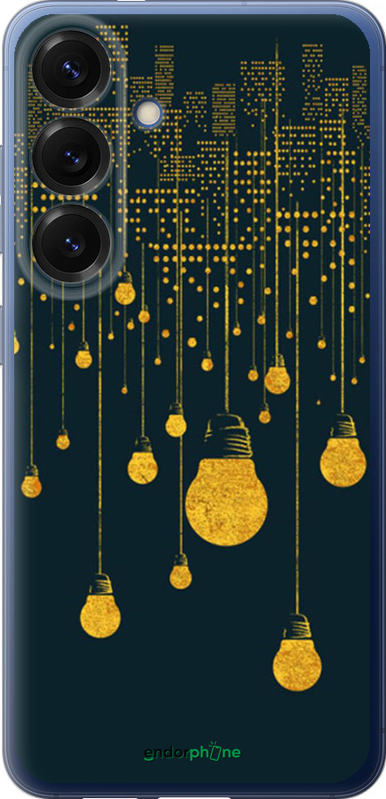 Силиконовый чехол Иллюстрация ночного города для Samsung Galaxy S25 Plus - 4162u-3826 изображение 