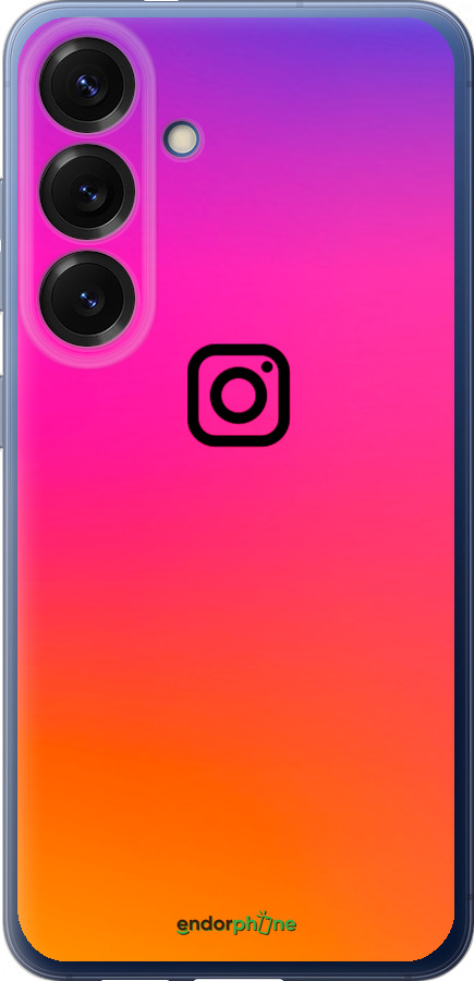 Силиконовый чехол Instagram для Samsung Galaxy S25 Plus - 4273u-3826 изображение 