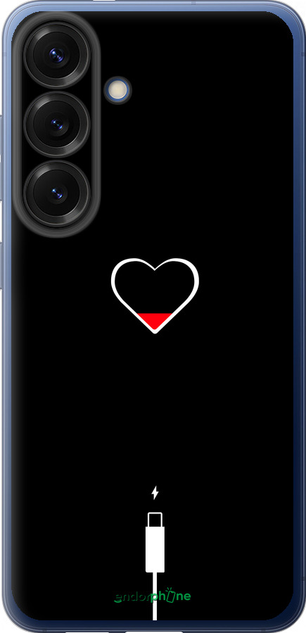 Силиконовый чехол Подзарядка сердца для Samsung Galaxy S25 Plus - 4274u-3826 изображение 