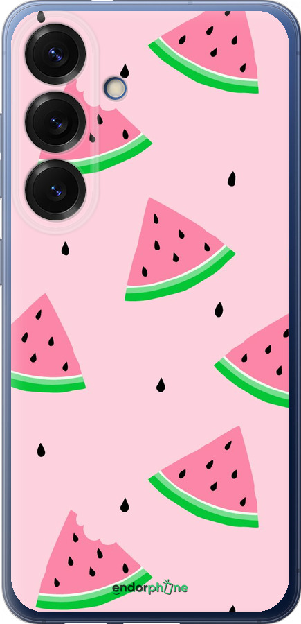 Силиконовый чехол Розовый арбуз для Samsung Galaxy S25 Plus - 4314u-3826 изображение 