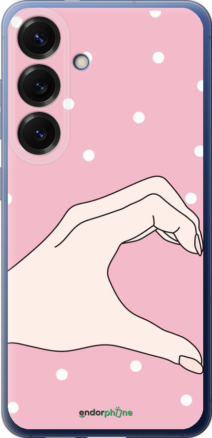 Силиконовый чехол Половинка сердца для Samsung Galaxy S25 Plus - 4340u-3826 изображение 