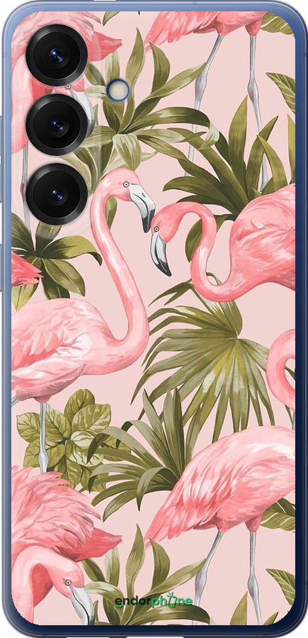 Силиконовый чехол фламинго 2 для Samsung Galaxy S25 Plus - 4360u-3826 изображение 
