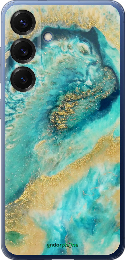 Силіконовий чехол Green marble для Samsung Galaxy S25 Plus - 4365u-3826 изображение 