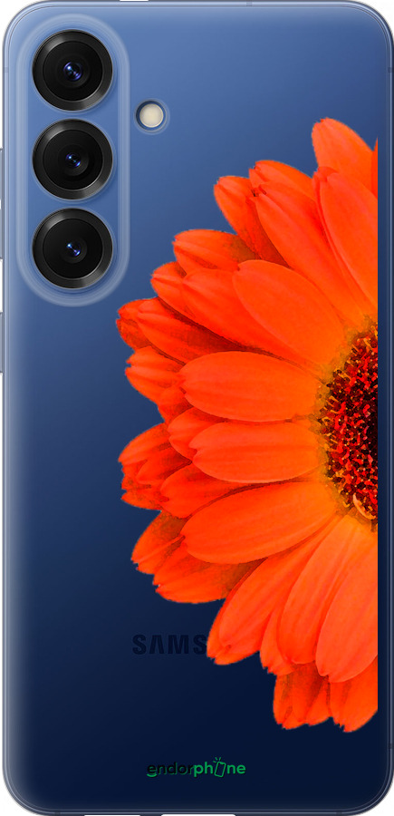 Силиконовый чехол Гербера 1 для Samsung Galaxy S25 Plus - 4534u-3826 изображение 