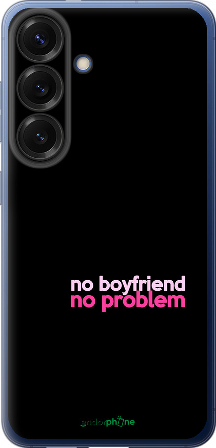 Силіконовий чехол no boyfriend no problem для Samsung Galaxy S25 Plus - 4549u-3826 изображение 