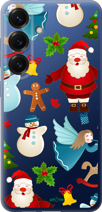 Силиконовый чехол Новогодний 1 для Samsung Galaxy S25 Plus - 4614u-3826 изображение 