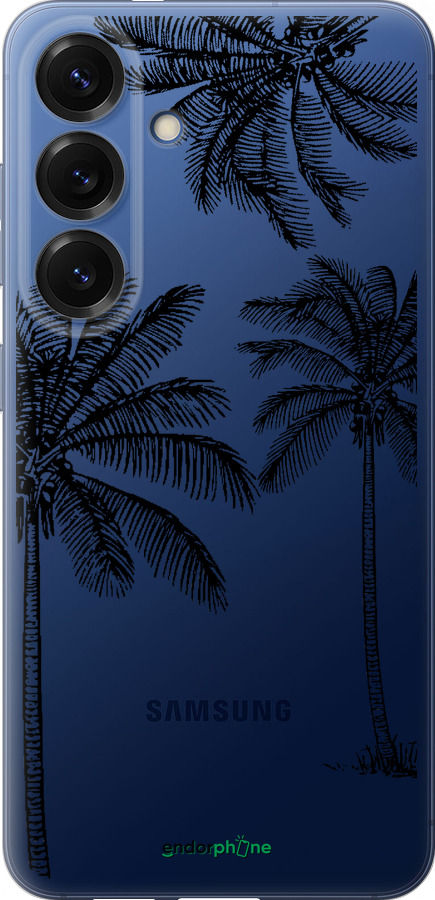 Силіконовий чехол Пальми1 для Samsung Galaxy S25 Plus - 4634u-3826 изображение 