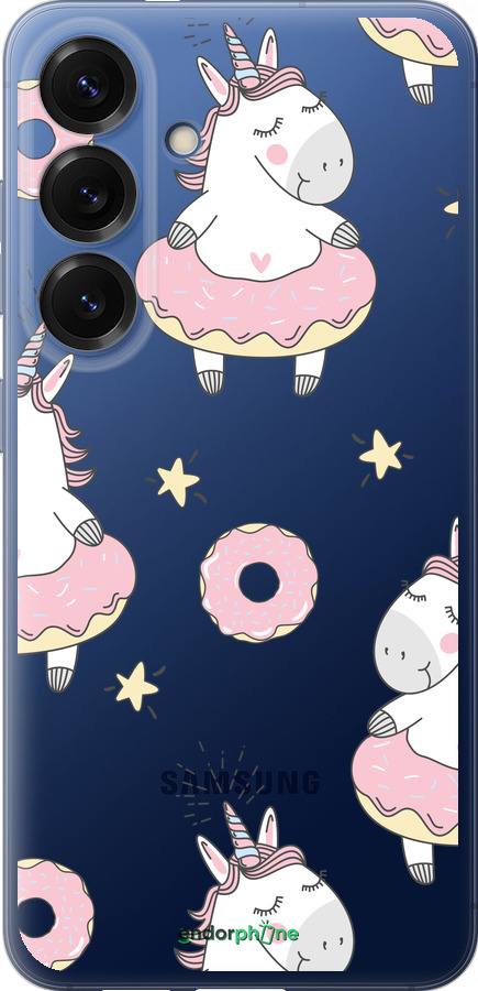 Силиконовый чехол Единорожки для Samsung Galaxy S25 Plus - 4659u-3826 изображение 