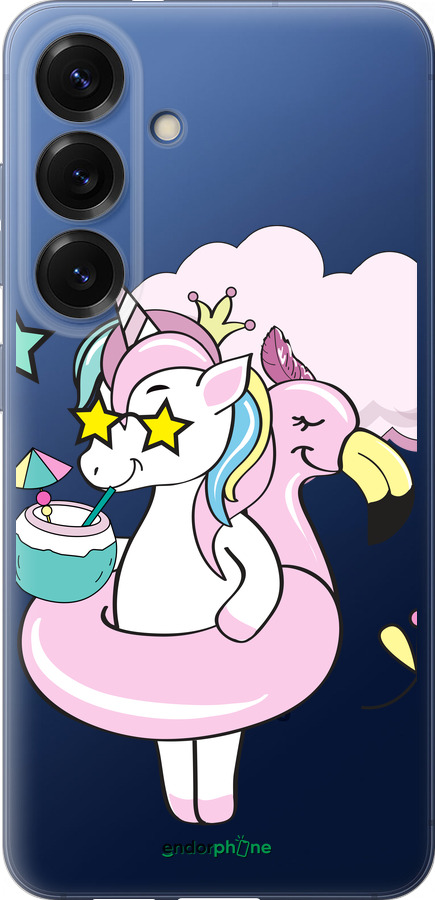 Силиконовый чехол Crown Unicorn для Samsung Galaxy S25 Plus - 4660u-3826 изображение 