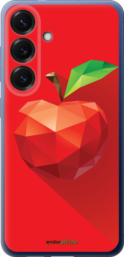 Силіконовий чехол Яблуко для Samsung Galaxy S25 Plus - 4696u-3826 изображение 