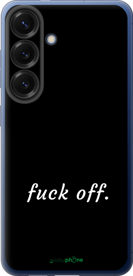 Силиконовый чехол Fuck off для Samsung Galaxy S25 Plus - 4731u-3826 изображение 