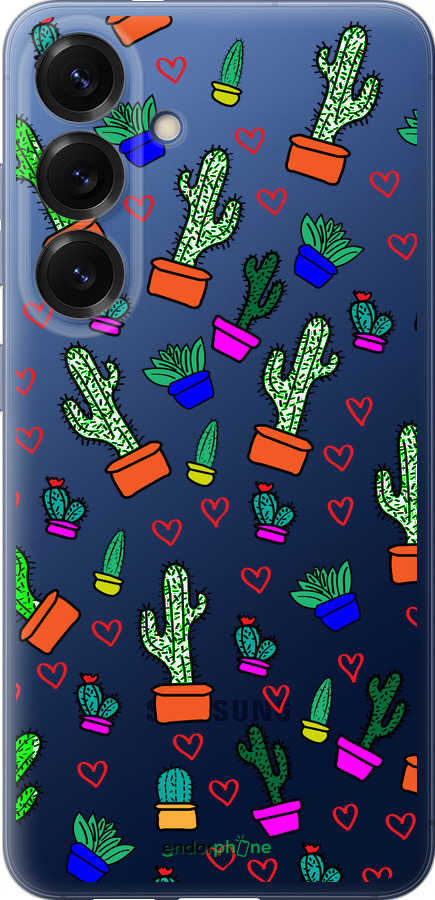 Силиконовый чехол Кактусы 4 для Samsung Galaxy S25 Plus - 4856u-3826 изображение 