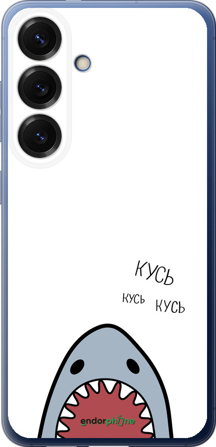 Силиконовый чехол Акула для Samsung Galaxy S25 Plus - 4870u-3826 изображение 