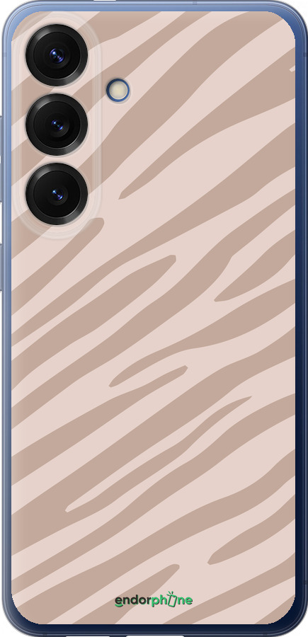 Силиконовый чехол Зебра беж для Samsung Galaxy S25 Plus - 4875u-3826 изображение 