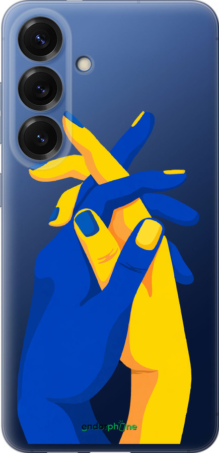 Силиконовый чехол Stand With Ukraine для Samsung Galaxy S25 Plus - 5255u-3826 изображение 