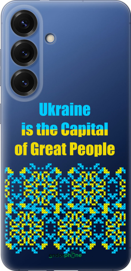 Силиконовый чехол Ukraine для Samsung Galaxy S25 Plus - 5283u-3826 изображение 