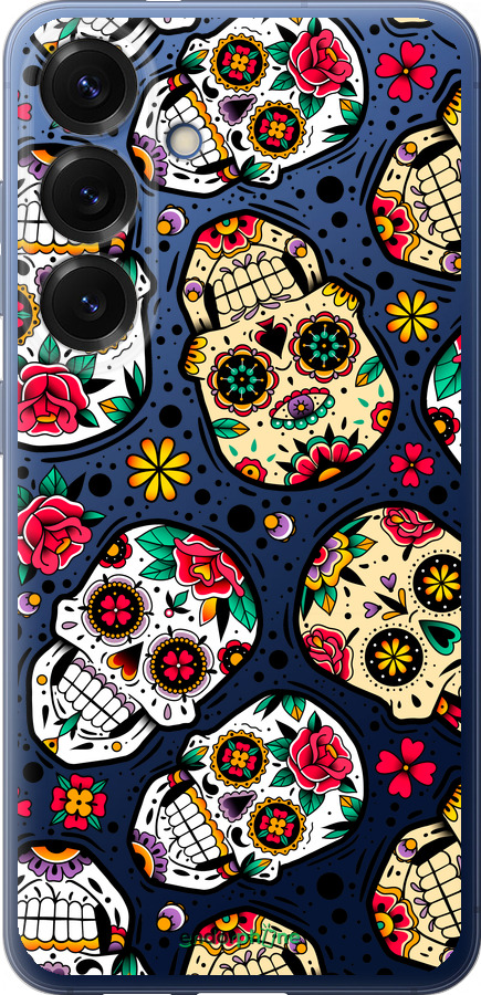Силиконовый чехол Черепа для Samsung Galaxy S25 Plus - 5471u-3826 изображение 