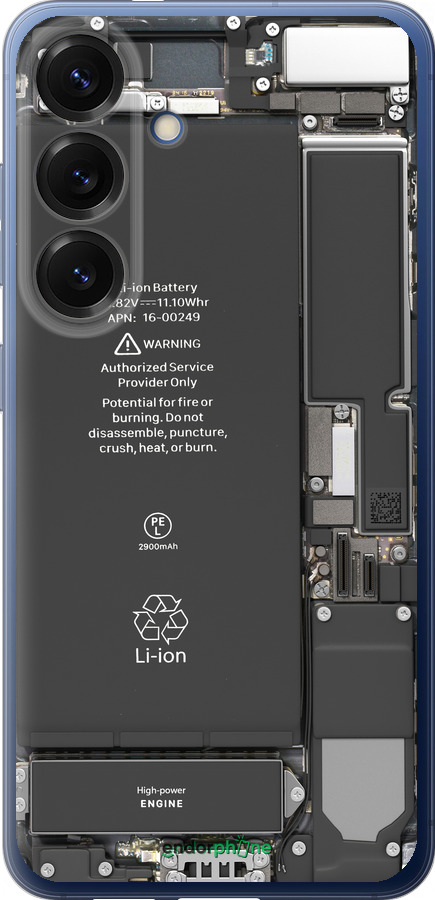 Силиконовый чехол Детали смартфона для Samsung Galaxy S25 Plus - 5487u-3826 изображение 