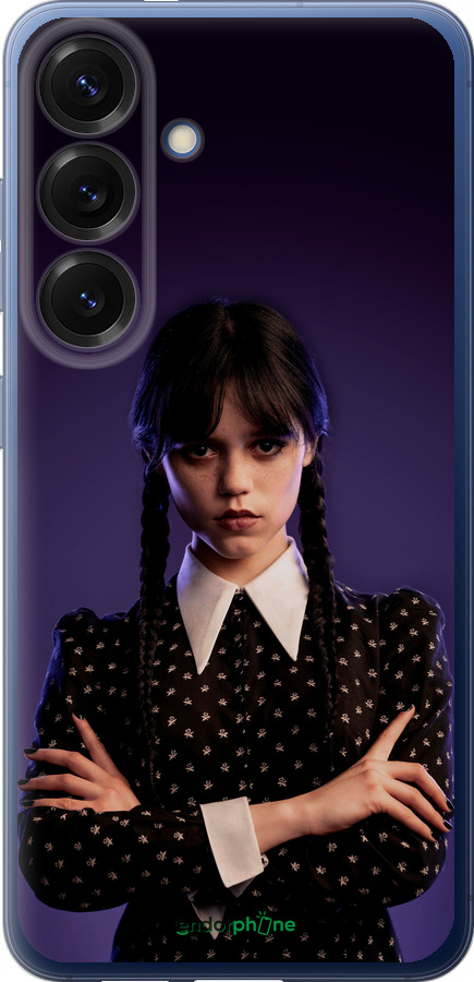 Силиконовый чехол Wednesday v3 для Samsung Galaxy S25 Plus - 5517u-3826 изображение 