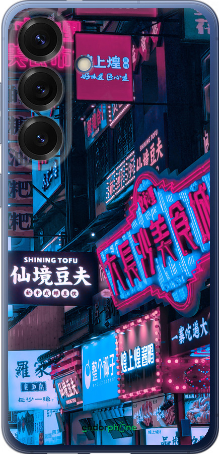 Силиконовый чехол Hong Kong City для Samsung Galaxy S25 Plus - 5536u-3826 изображение 