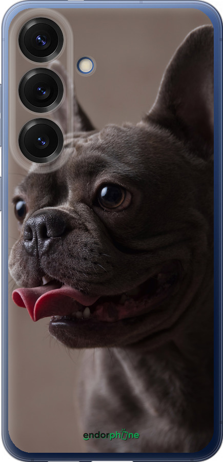 Силиконовый чехол Милый бульдог для Samsung Galaxy S25 Plus - 5546u-3826 изображение 